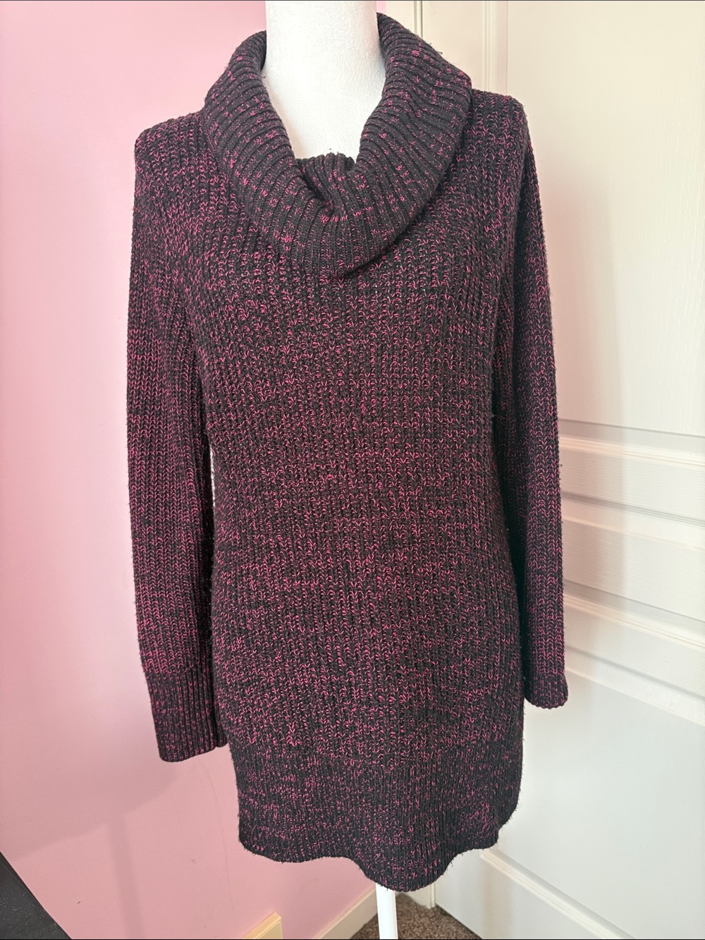 Ricki's Marled Plum Cowl Neck Sweater